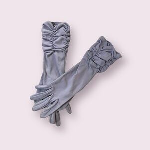Vintage 60s Periwinkle Blue Evening Gloves Sz S